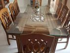 7'-3.5' dinning table wth 8 chairs