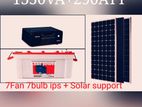 7 celling Fan+7 bulb solar + ips Genuine indian Version