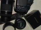 Canon 700D With 75-300 Zoom Lens.