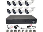 8 pcs CCTV camera combo set