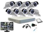 8 Pcs CCTV Camera with 1 year warranty combo