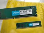 ৮gb Ddr4 Crucial Ram (২টি)