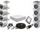 8pics Hik-vision CC tv Camera Packages (1080P 2MP)
