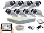8pics Hik-vision CC tv Camera Packages (2MP 1080P)