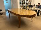 8’X4’, oval, shegun dining table