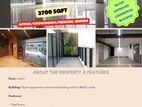 A modern commercial space of 3700 SQFT is available for rent