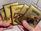 A Pack of Legendary Golden Poke'mon Cards