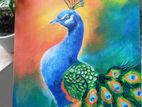 Pecock Painting