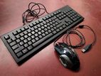 A4 tech keyboard and Gaming mouse combo.