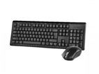 A4tech Wireless Combo Black Classic Keyboard