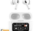 A9 Pro ANC Touch Screen Display Earbuds - White