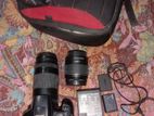 Canon 1300D zoom lens 75-300 short 18- 59