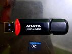 adata 64gb pendrive with 32gb memory card