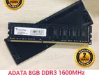 ADATA 8GB DDR3 1600 MHZ DESKTOP RAM, With ( 2 Years Warranty