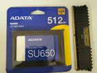 Adata New Intacte 512 Gb Ssd & 8 Ram Ddr4