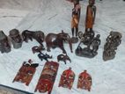 African wooden sculptures/handicrafts/showpieces assorted