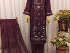 Agha Noor Luxury Chiffon Fabric 2pic set