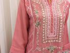 Agha Noor Luxury Kamiz and Dupatta 2pic set-Pink