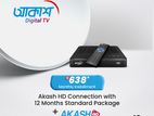 AKASH DTH Full Setup (Basic) with 130+ Live TV Channel and 60+