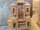 Akashi wooden solid showcase made in own factory