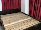 Almost fresh mahogany furniture khat with Mattresses (Zazim) & Toshok.