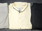 Almost New 1 Shirt (L Size) + 2 Pant (34") Combo (Used)