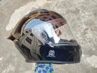Almost New Vega Bolt Glossy Black Helmet with Anti Fog