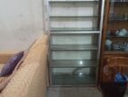 Aluminum Glass Book shelf