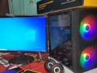 AMD Gaming PC+Monitor (4GB Graphic+8GB Ram)
