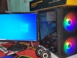 AMD Gaming PC+Monitor (4GB Graphic+8GB Ram)