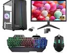AMD Ryzen 5 3400G 8GB RAM Gaming__256GB SSD / 500GB HDD & Monitor 19"LED