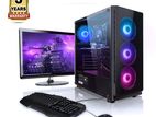 AMD Ryzen™ 5 5600G + MSI A520M DDR4 8GB & 2TB |SSD 256GB 20"LED Monitor