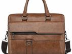 Amsburg Laptop Leather Bag (chocolate Color)