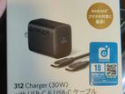 Anker 321 30 watt charger with USB C to cable