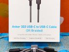 Anker Original Usb-c to Cable (3ft Laylon Braided)