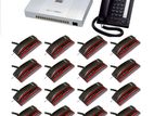 Apartment Intercom PABX 16-Line Full Package with 16 Telephone Set