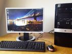 অফিছিয়াল কাজের PC 4GB RAM Dual Core & 500GB + LG 19" LED