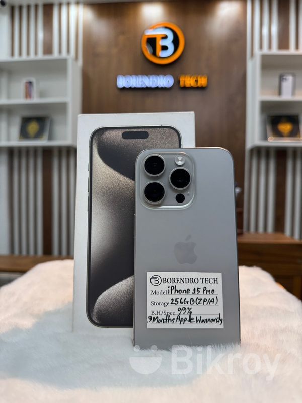 【美品】iPhone15Pro256GB 本体　バッテリー99%付属品未使用 iPhone 15 Pro Max 安心の1年保証！iPhone15 256GB 本体