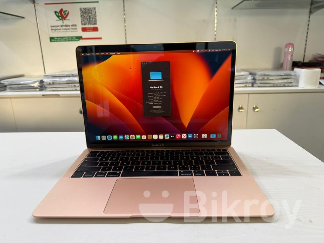 Apple MacBook Air 2018 (Rose Gold) Core-i5, RAM-8GB, SSD-256GB for