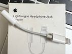 Apple original lighting to headphone jack