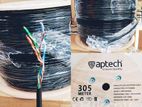 Aptech Cat-6 305 Meter Outdoor Cable(black).