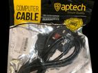Aptech Desktop 3Pin Power Cable