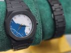 Arabic Aura Watch Blue, Black,white Color