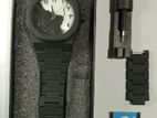arabic dial light wet black watch