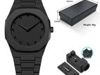 Arabic Full Black Aura Watch