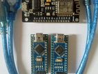 Arduino nano and others.