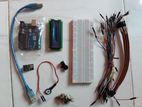 Arduino Uno, LCD Display, pulse sensor, temperature sensor set