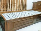 অরিজিনাল চট্টগ্রাম সেগুন কাঠের তৈরি একটি সিঙ্গেল বেড (single Bed)