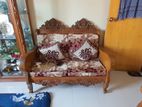 অরিজিনাল সেগুন কাঠের তৈরি sofa । টি টেবিল সহ।
