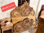 অরিজিনাল সেগুন সারি কাঠের খাট